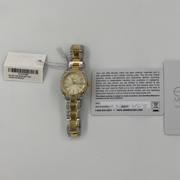 ESQ Movado Women's 7101354 Sport Classic Two-Tone-Stainless Steel Watch - Picture 6 of 8